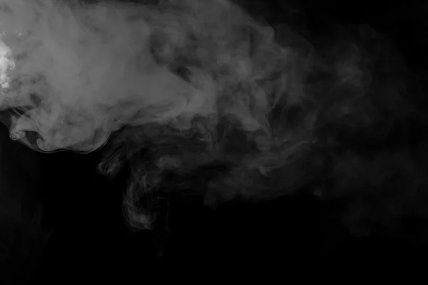 Abstract smoke hookah on a black background.