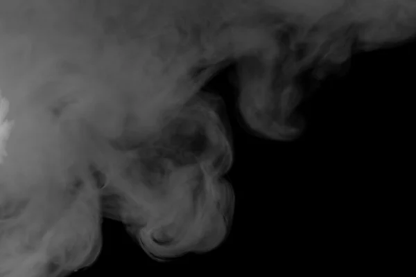 Abstract smoke hookah on a black background.