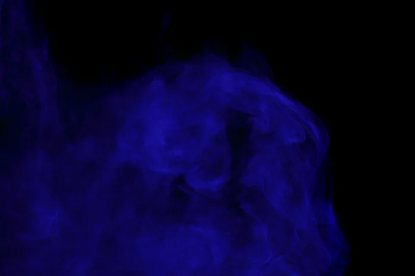 Abstract blue smoke hookah.