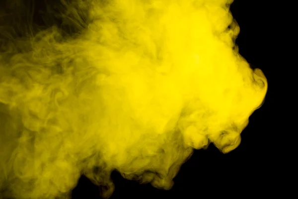 Abstract yellow smoke hookah.