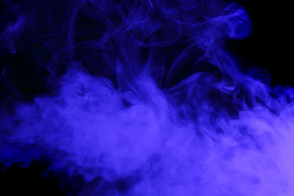 Abstract blue smoke hookah.