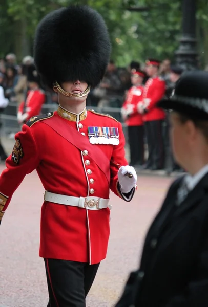 London, UK-July 06, soldier of the royal guard, July 06.2015 in London