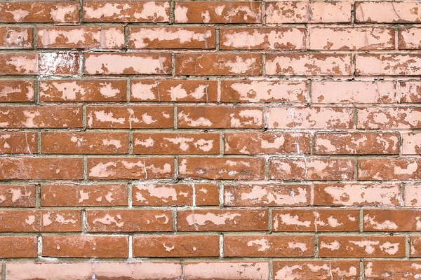 Texture of vintage wall of red brick as background