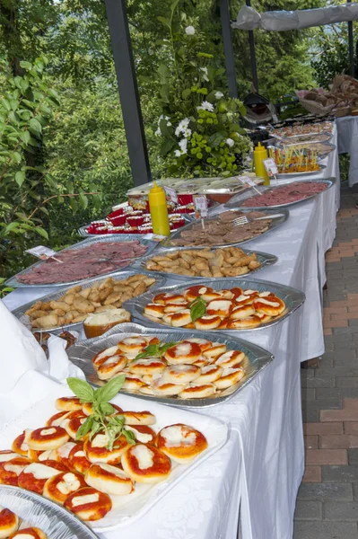 Catering buffet in the castle