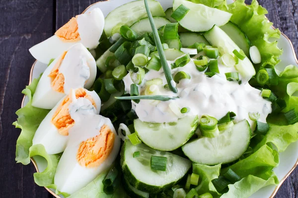 Fresh cucumber salad