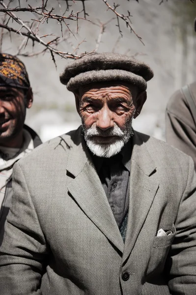 SKARDU, PAKISTAN - APRIL 17: An unidentified old man in a village in the south of Skardu, April 17, 2015 in Skardu, Pakistan with a population of more than 150 million people.