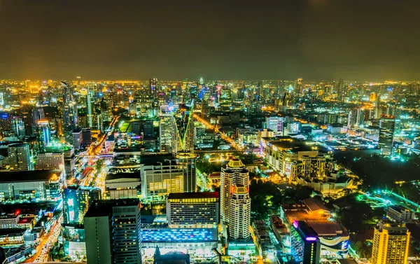 View over the big asian city of Bangkok