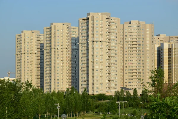 Modern residential building in Astana, capital of Kazakhstan