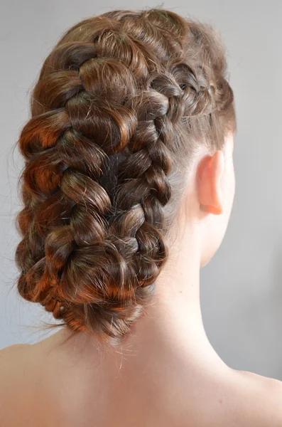 Hairstyle with French braids