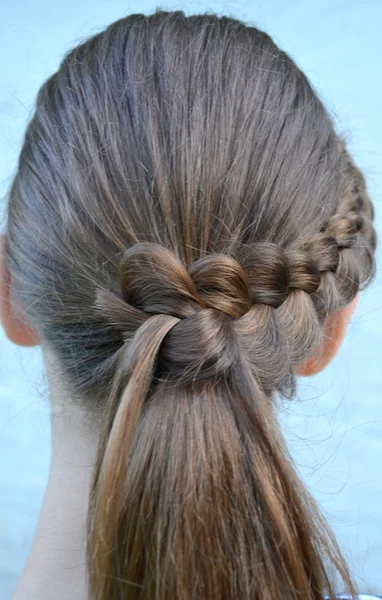 Hairstyle with a French braid