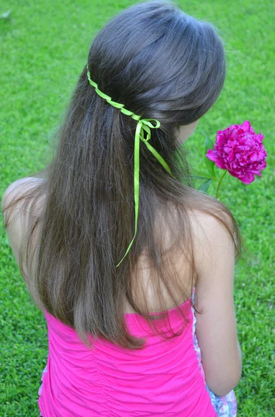 Hair Braiding with ribbon