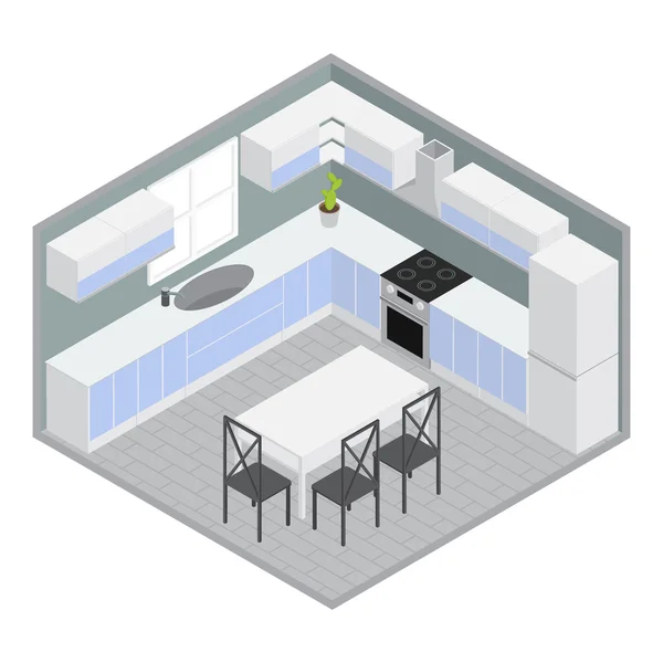 Isometric Home Dining Room