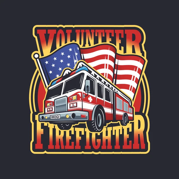 Vintage firefighter emblem