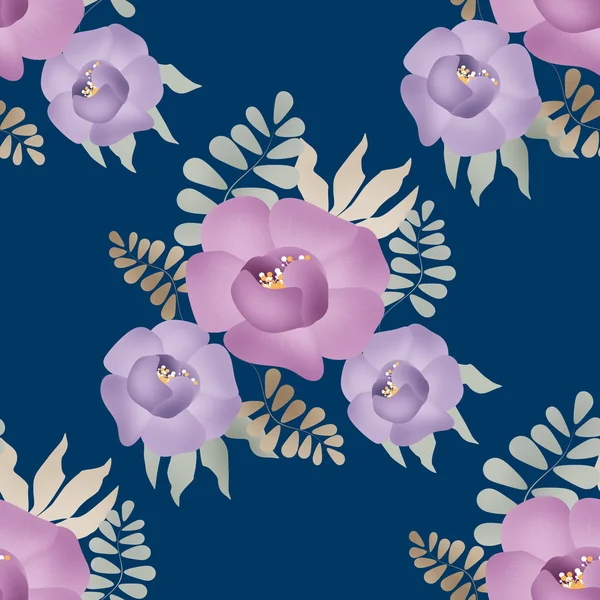 Flowers retro abstract seamless pattern texture background