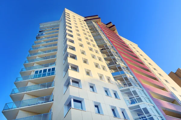 PERM, RUSSIA - FEB 17, 2015: Part of residential building