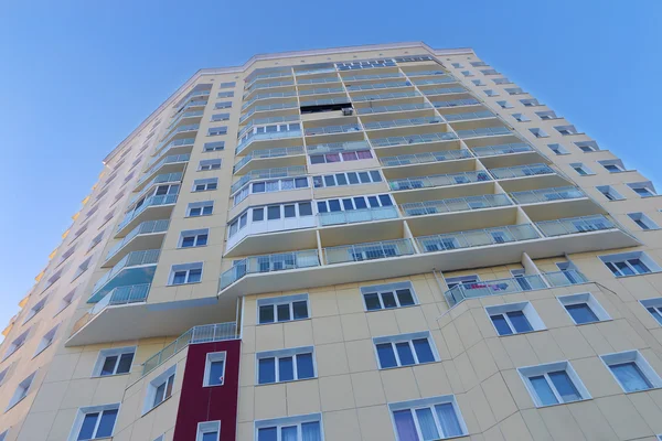 PERM, RUSSIA - FEB 17, 2015: Part of new residential building