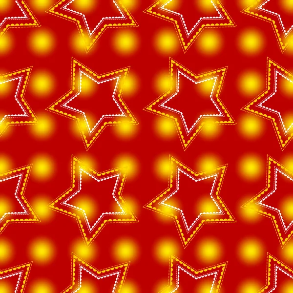 Red abstract background, particles gold light and stars