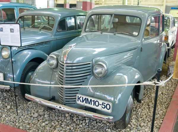 Soviet car KIM 10-50 in the Museum of retro cars in Rogozhsky Val, Moscow