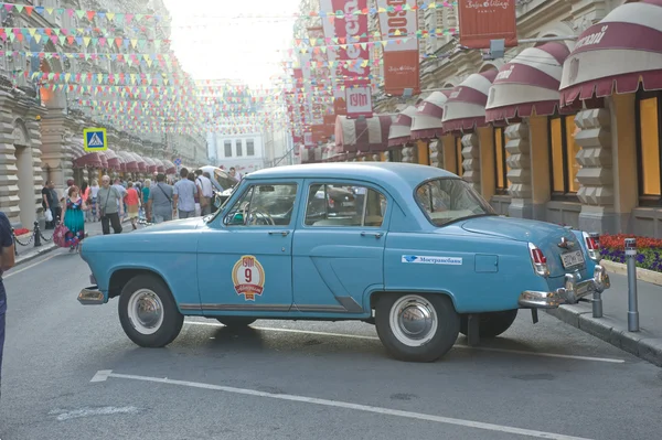 Soviet old blue car 