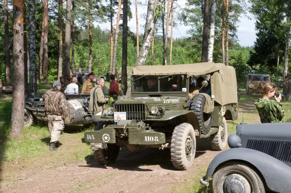 Retro car Dodge WC-52 at the 3rd international meeting of \