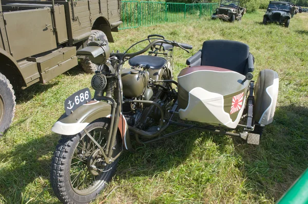 Japanese old military Rikuo motorcycle Type 97 at the 3rd international meeting of 