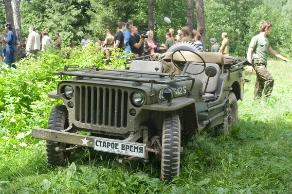 American retro car Willys MB at the 3rd international meeting of \