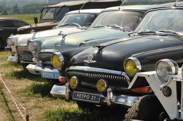 A number of old Soviet car GAZ-21 \