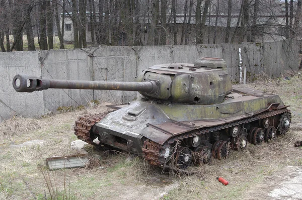 Soviet heavy tank is-2 at the site near the Museum of armored vehicles, Kubinka, MOSCOW REGION, RUSSIA