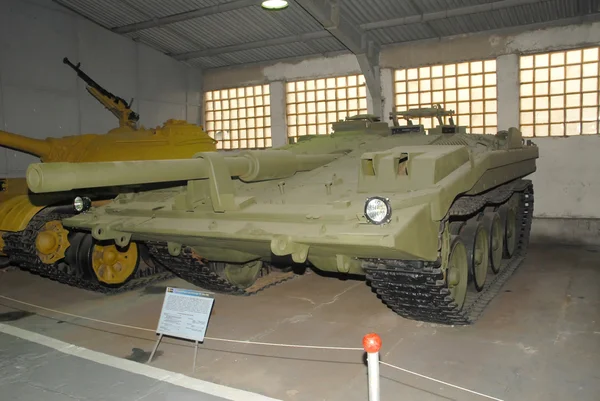 Crazy Swedish tank Strv-103 (type S) at the Museum of armored vehicles, Kubinka, MOSCOW REGION, RUSSIA