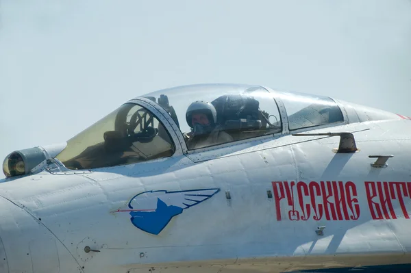 Russian plane Sukhoi  Su-27 aerobatic team \