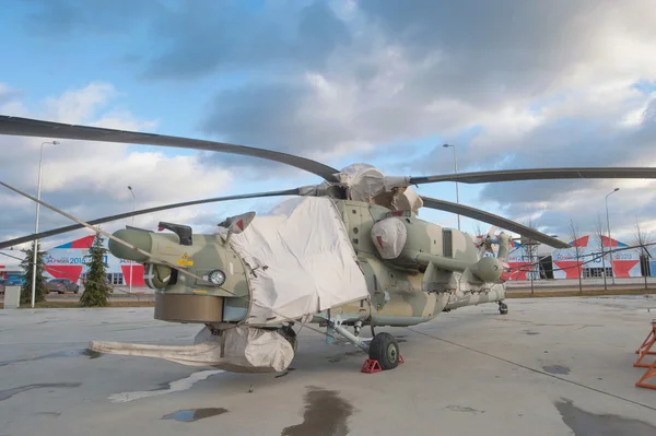 Modern Russian attack helicopter MI-28 \