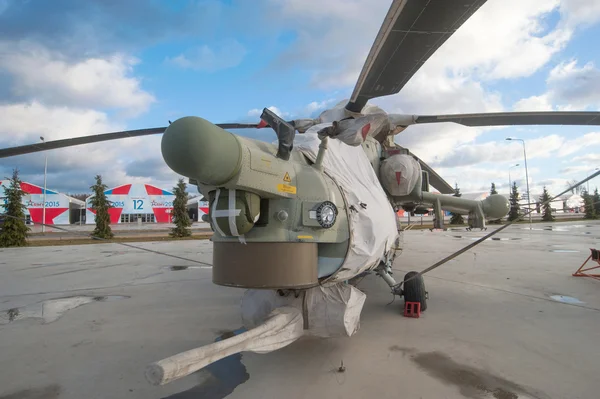 Modern Russian military helicopter MI-28 \