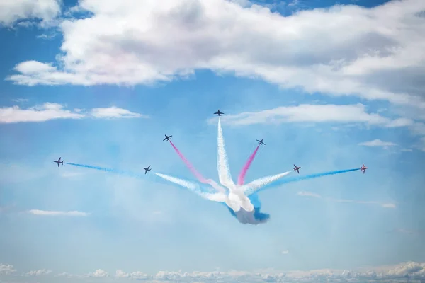 Royal Air Force Red arrows - air show In Estonia Tallinn 2014 ye