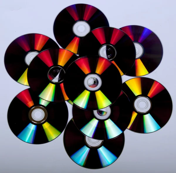 Abstract Reflections and Colors on Compact Discs