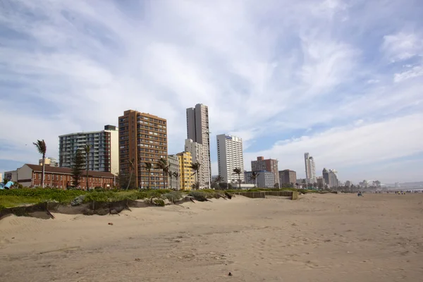 Morning View of Golden Mile Beachfront skyline in Durban