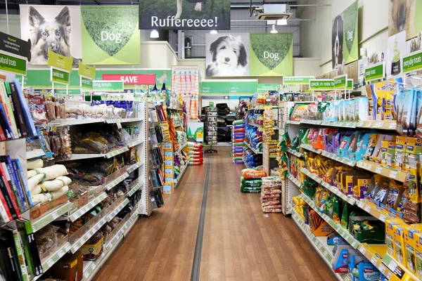 Pet Products in a pet supermarket.