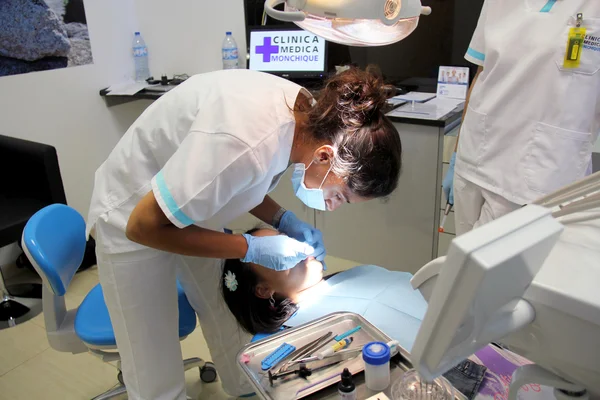 Dentist at work