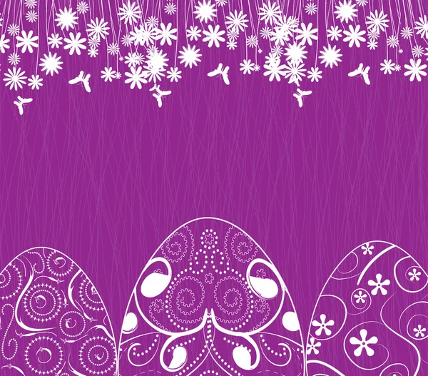 Easter background with eggs ornament