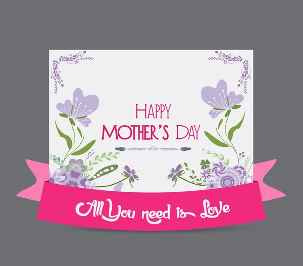 Happy mother day greeting card