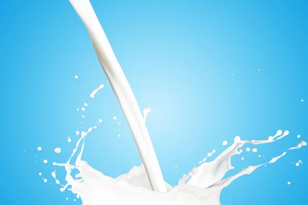 White milk splash
