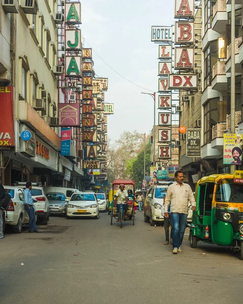 Tuk Tuk Rickshaws in Delhi During the Day