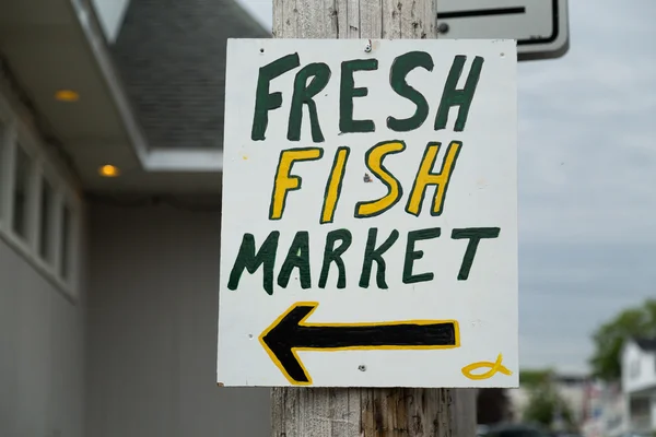 Sign for a Fresh Fish Market