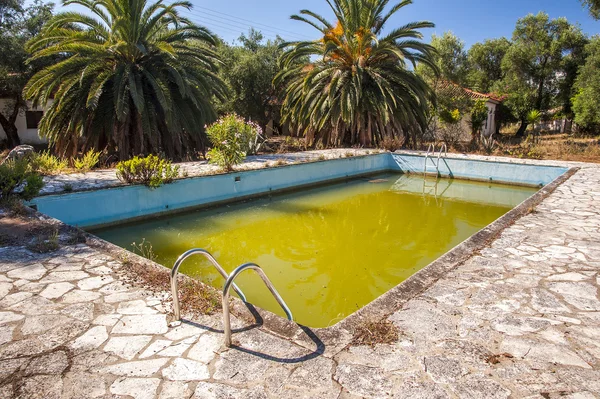 Dirty swimming pool, Greece