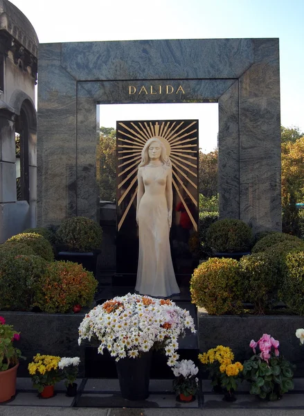 Dalida Tomb in the cemetery of Montmartre in Paris