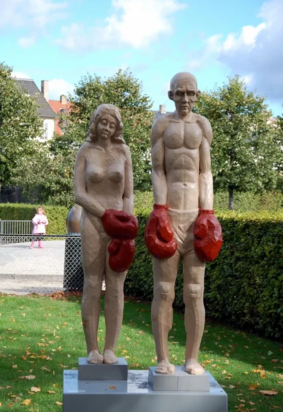 Modern sculpture in Copenhagen, Denmark