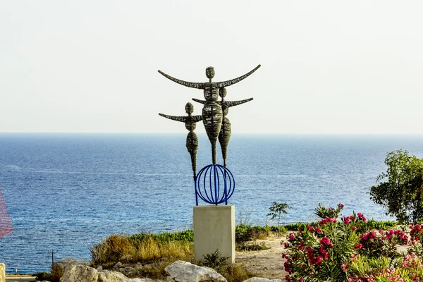 Modern sculpture in the sculpture Park in Ayia NAPA. Cyprus.