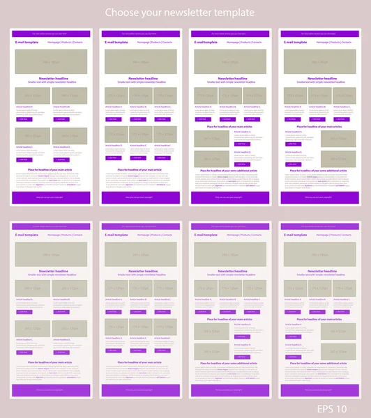 为商业或非牟利组织响应新闻稿模板 - 图库矢量