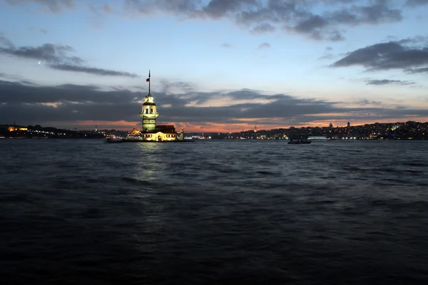 The Maiden's Tower (Kiz Kulesi) in Istanbul, Turkey.