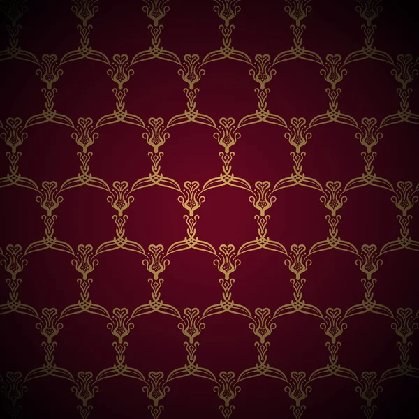 Royal Golden Pattern on Purple Background