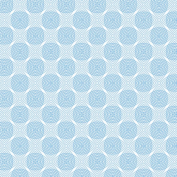 Blue Abstract Line Pattern on White, vector